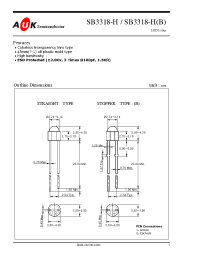 Datasheet SB3318-HB manufacturer AUK