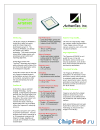 Datasheet AFS8500 manufacturer Authentec