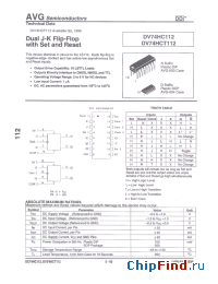 Datasheet AVGDV74HC112N manufacturer AVG