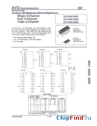 Datasheet AVGDV74HC4053N manufacturer AVG