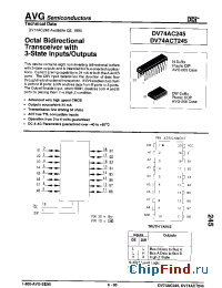 Datasheet DV74AC245 manufacturer AVG