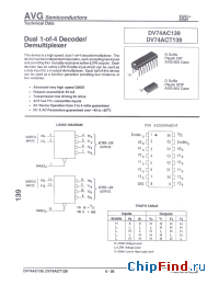 Datasheet DV74ACT139 manufacturer AVG