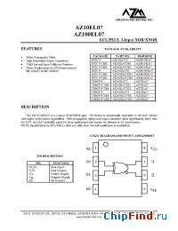 Datasheet AZ10EL07DR2 manufacturer Arizona Microtek