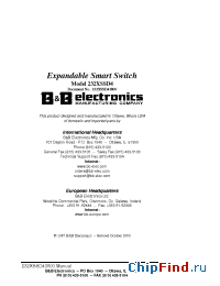 Datasheet MODEL232XSSD4 manufacturer B&B Electronics