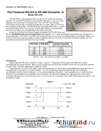 Datasheet MODEL485LP9R manufacturer B&B Electronics