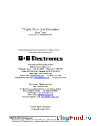 Datasheet SIMPTERM manufacturer B&B Electronics