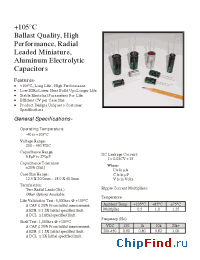 Datasheet 105RB manufacturer Barker Microfarads