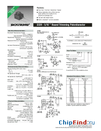Datasheet 3339H-1-103LF manufacturer Bourns