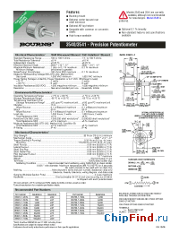 Datasheet 3540S-1-102L manufacturer Bourns
