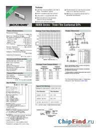 Datasheet 4606X-101-RC manufacturer Bourns