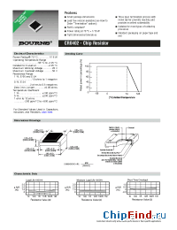 Datasheet CR0402-FW8252GLF manufacturer Bourns