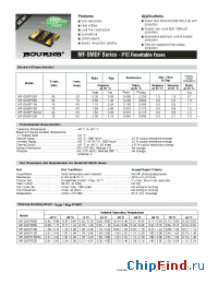 Datasheet MF-SMDF050 manufacturer Bourns