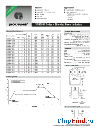 Datasheet SRR0804-5R0M manufacturer Bourns