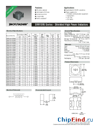 Datasheet SRR1205-3R3ML manufacturer Bourns