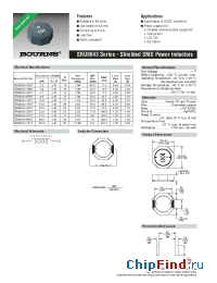 Datasheet SRU8043-3R9Y manufacturer Bourns