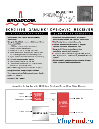 Datasheet BCM3118B manufacturer Broadcom