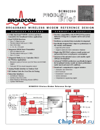Datasheet BCM92200 manufacturer Broadcom