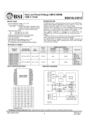 Datasheet BS616LV2015EC manufacturer BSI