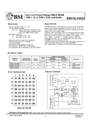 Datasheet BS616LV2023 manufacturer BSI