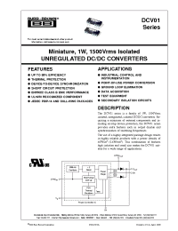 Datasheet DCV010505DP-U manufacturer Burr-Brown