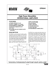Datasheet OPA541AM manufacturer Burr-Brown