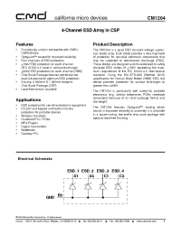 Datasheet CM1204-03CP manufacturer CalMicro