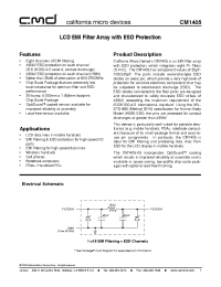 Datasheet CM1405-01CP manufacturer CalMicro
