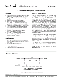 Datasheet CM1420-03CS manufacturer CalMicro