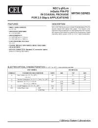 Datasheet NR7500FP-CC manufacturer CalMicro