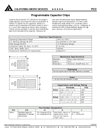 Datasheet PCC510-05OM manufacturer CalMicro