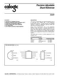 Datasheet CL431 manufacturer Calogic