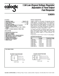 Datasheet CLM2815AAT-X manufacturer Calogic