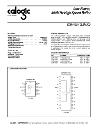 Datasheet CLM4102M manufacturer Calogic
