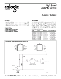 Datasheet CLM4429CP manufacturer Calogic