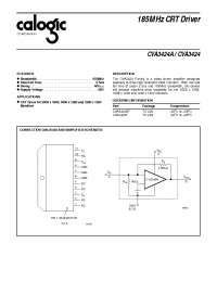 Datasheet CVA3424 manufacturer Calogic