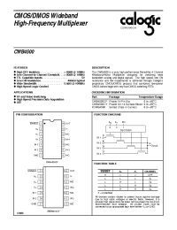 Datasheet CWB4500CY manufacturer Calogic