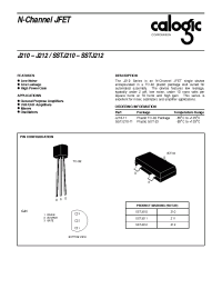 Datasheet J210-11 manufacturer Calogic