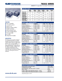 Datasheet 78253/55M-R manufacturer C&D