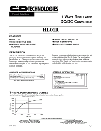 Datasheet HL01R12D15 manufacturer C&D