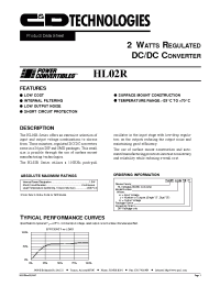 Datasheet HL02R05S15 manufacturer C&D