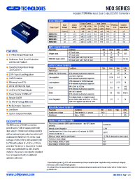 Datasheet NDXD2412 manufacturer C&D