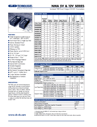Datasheet NMA0505D manufacturer C&D