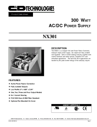 Datasheet NX301 manufacturer C&D
