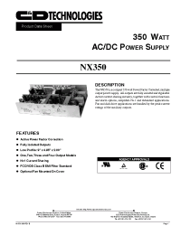 Datasheet NX350 manufacturer C&D