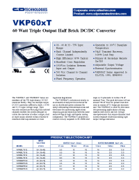 Datasheet VKP60MT315 manufacturer C&D