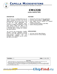 Datasheet CM1220 manufacturer Capella