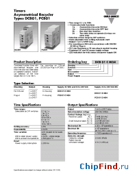 Datasheet DCB01CM24 manufacturer Carlo Gavazzi