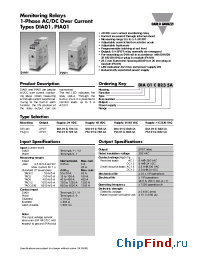 Datasheet DIA01C7245A manufacturer Carlo Gavazzi