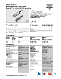 Datasheet EP1820NPAS manufacturer Carlo Gavazzi