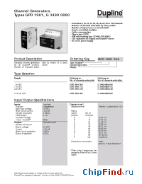 Datasheet GPD1901024 manufacturer Carlo Gavazzi